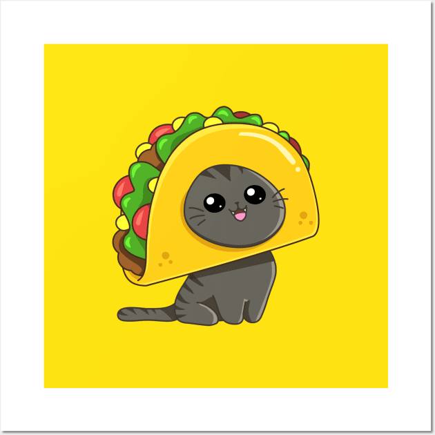 Taco Cato Wall Art by AnishaCreations